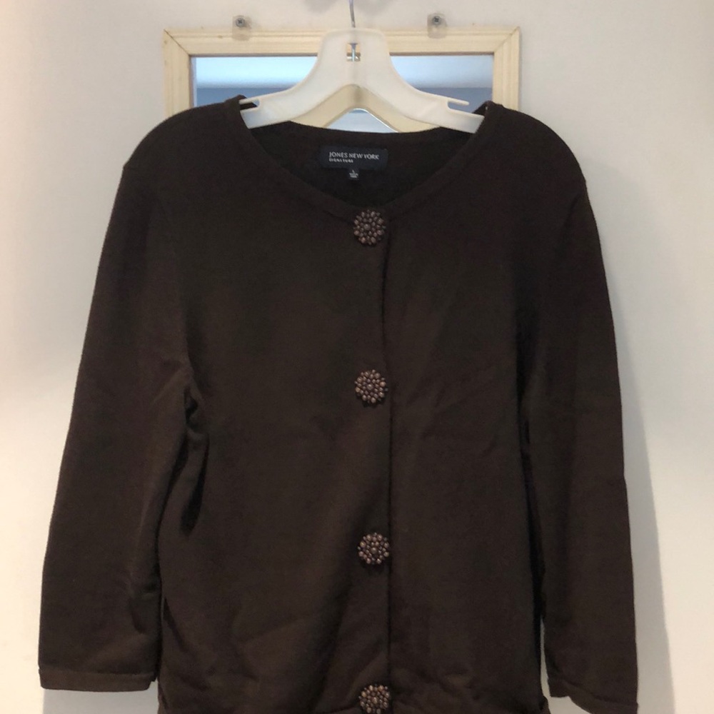 Jones New York cardigan brown L